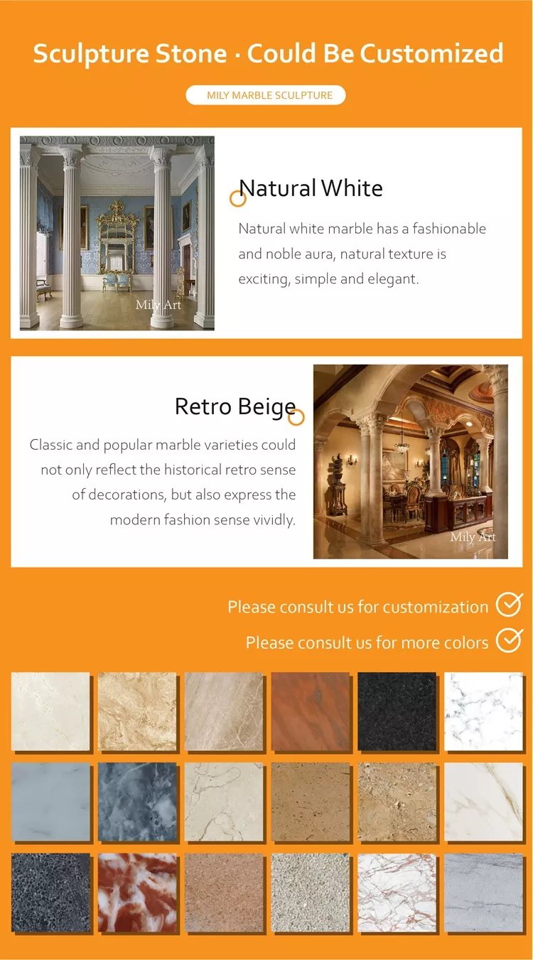 3.2.custom made marble columns mily sculpture