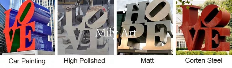 3.3.custom made letter sculpture art project mily sculpture