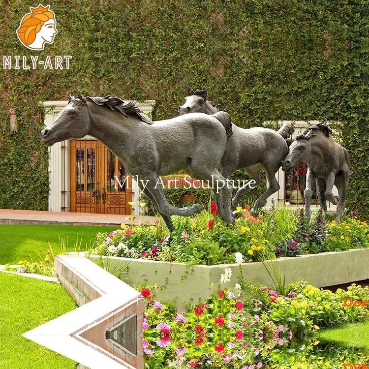 3.bronze horse statue mily sculpture