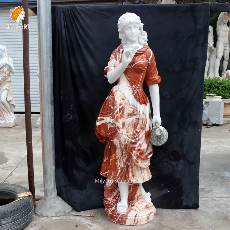 3.marble lady statue mily sculpture