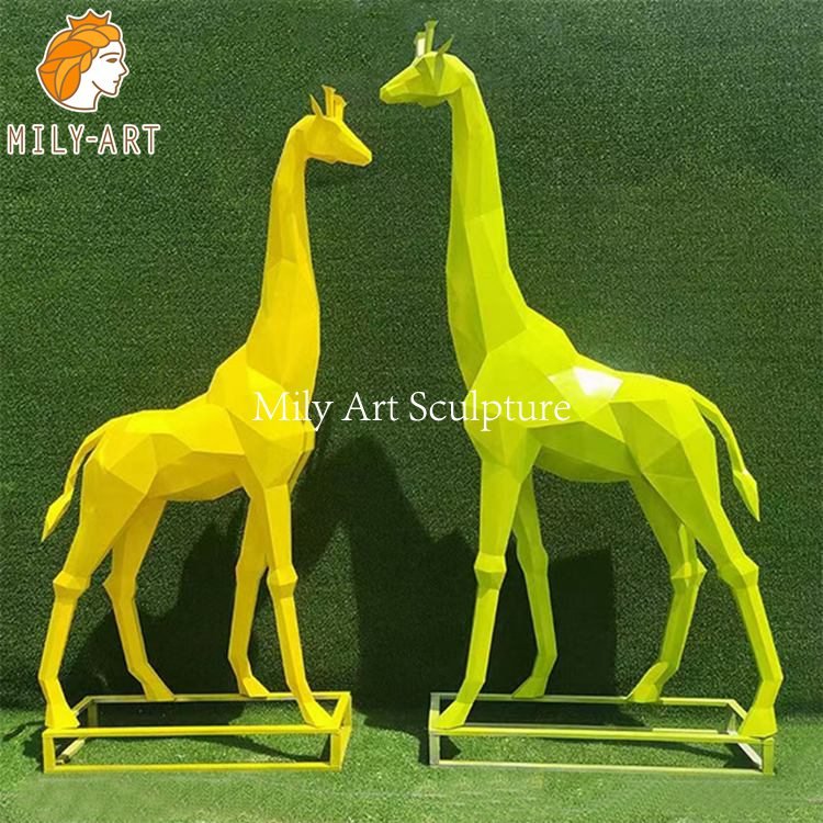 4. tall metal giraffe sculpture mily sculpture