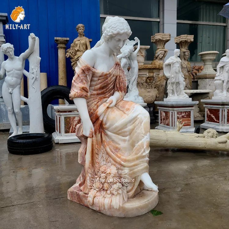 5.marble lady statue mily sculpture