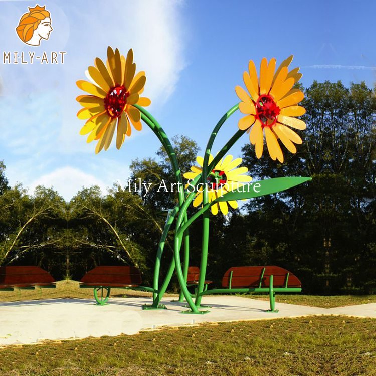 5.outdoor metal flowers for sale mily art sculpture