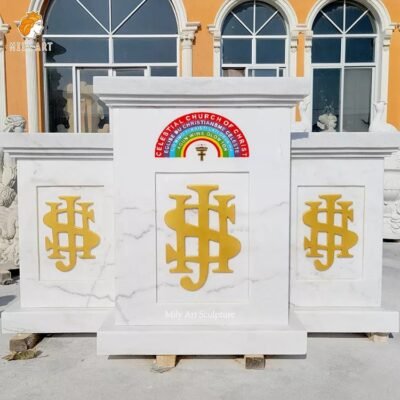 catholic church pulpit mily sculpture
