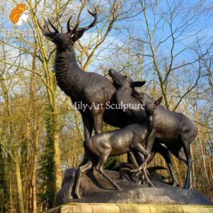 bronze deer garden sculptures for sale mily sculpture