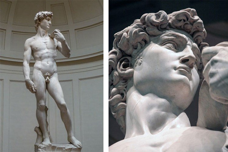 details of famous marble statue mily sculpture