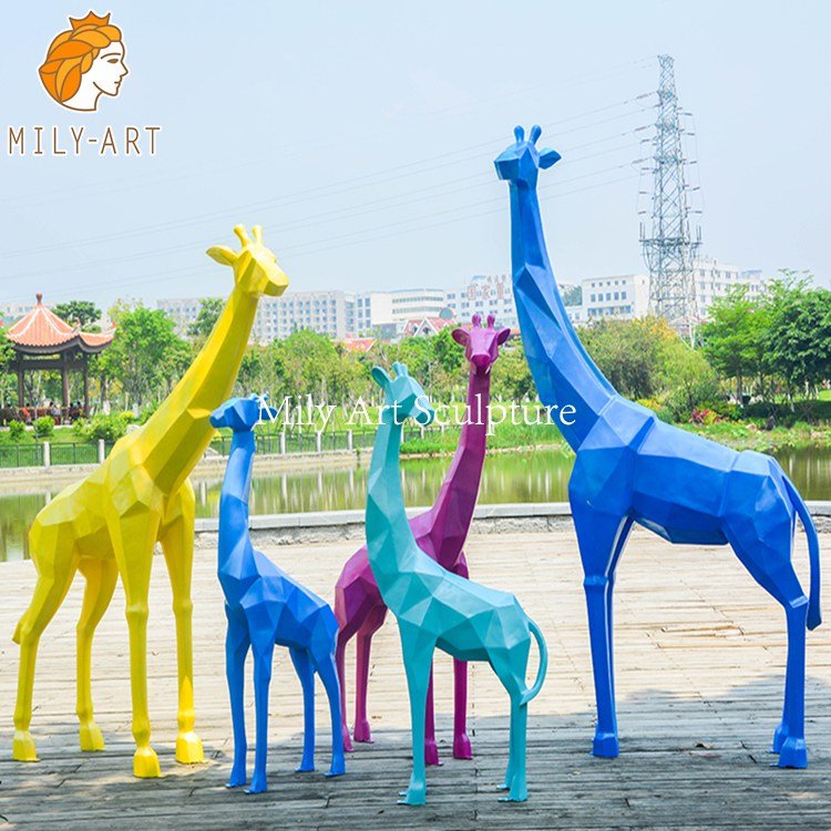 metal giraffe sculpture mily sculpture