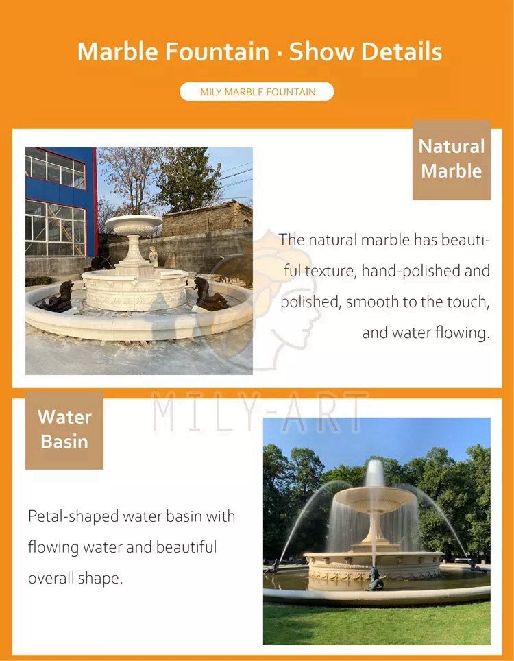 1.2. details of large marble fountain mily sculpture