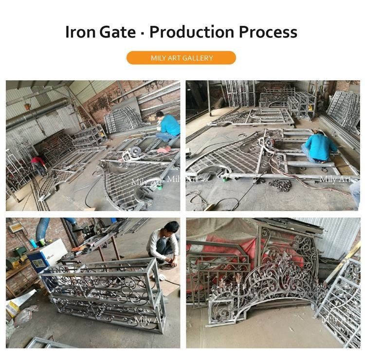 1.2. making of wrought iron outdoor decor mily sculpture