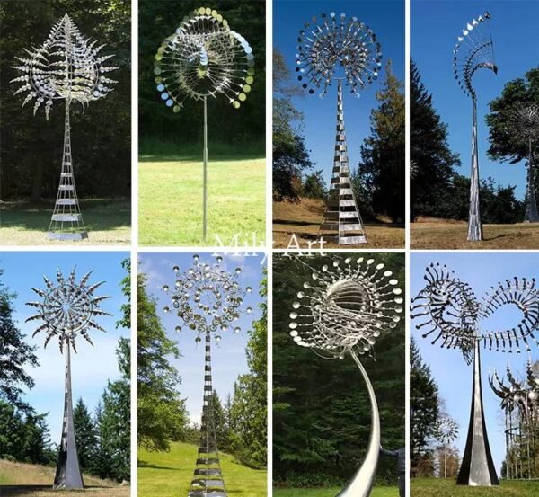 Large Metal Garden Wind Sculptures with Beautiful Designs for Sale Milystatue