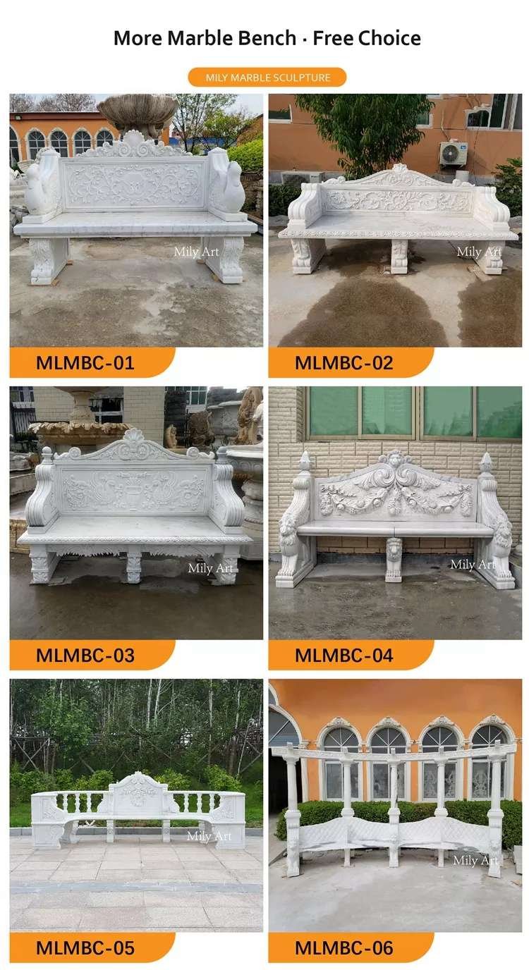 2.1.marble garden bench for sale mily sculpture