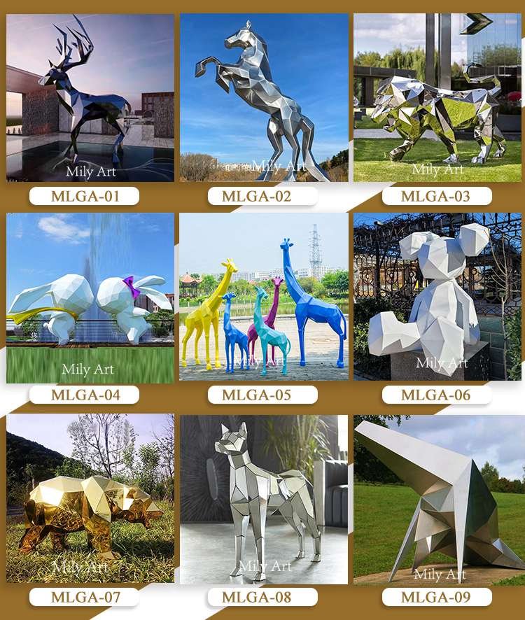 2.1diverse metal animal sculptures for sale mily sculpture