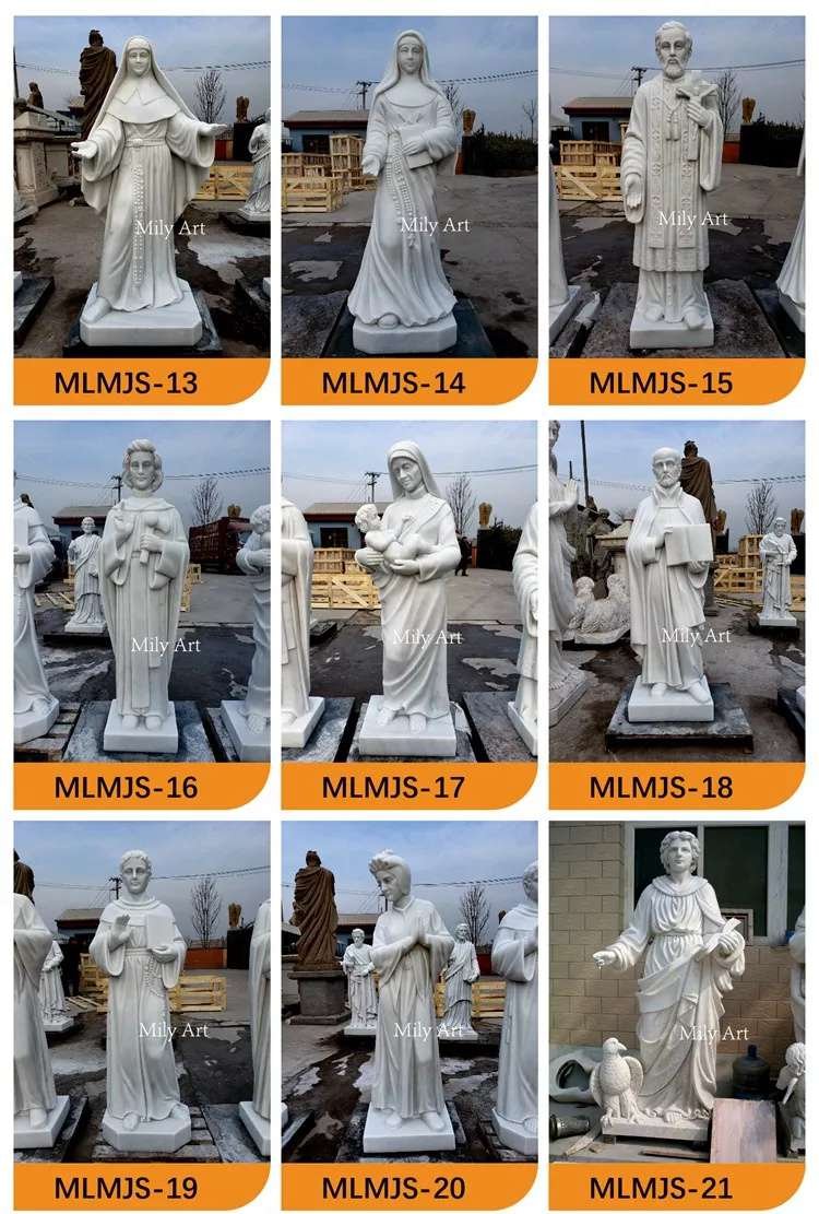 2.3.marble religious statues mily sculpture