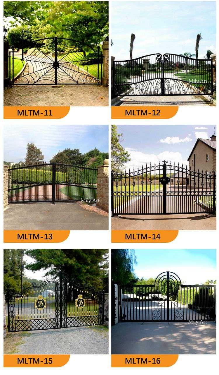 2.3.wrought iron gate for sale mily sculpture