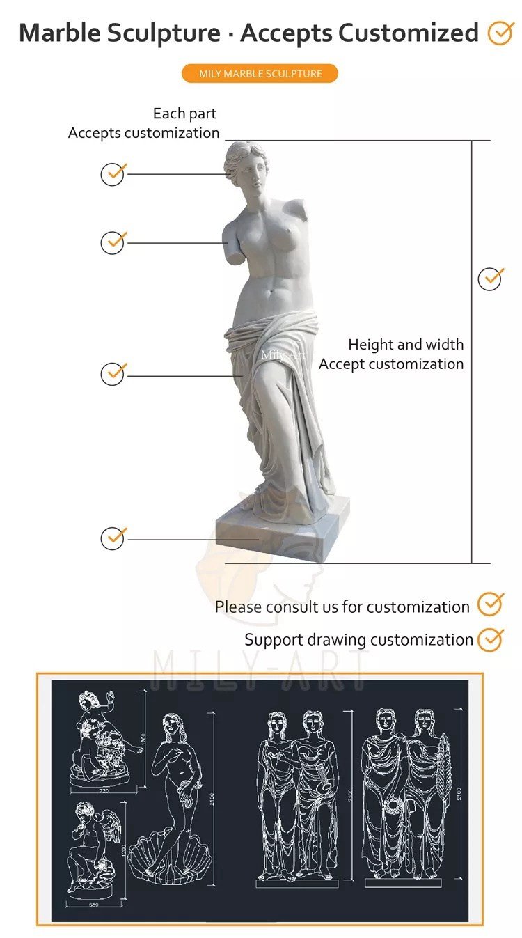 3.1.custom made venus de milo marble statue mily sculpture