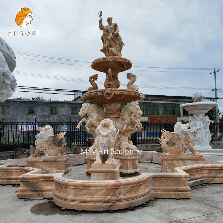 3.large marble fountain for sale mily sculpture