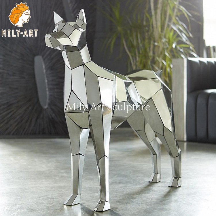 4.metal animal sculptures mily sculpture