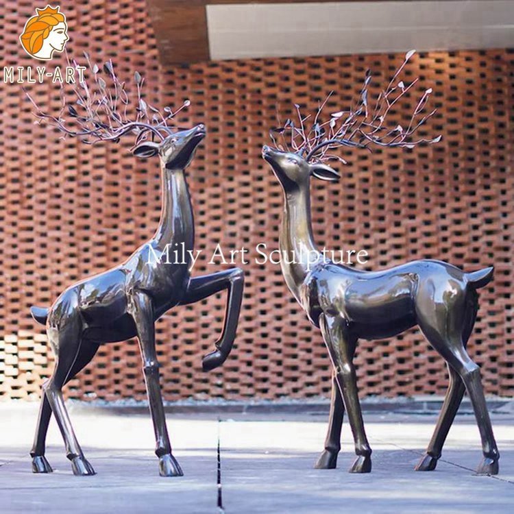 6.bronze deer statues for sale mily sculpture