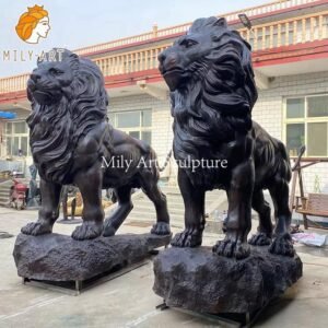 bronze lion statues for sale mily sculpture