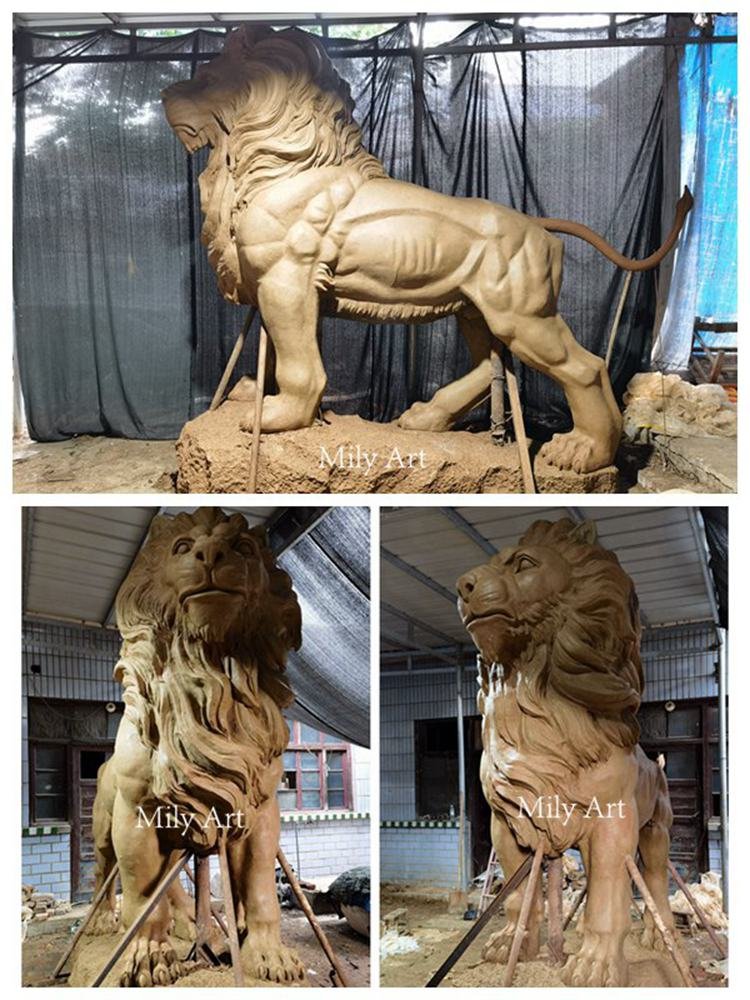 clay model for the bronze lion statue for sale-Mily Statue
