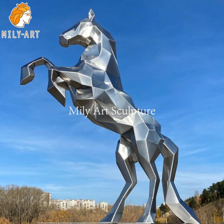 geometric horse sculpture mily sculpture