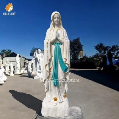 our lady of lourdes garden statue mily sculpture