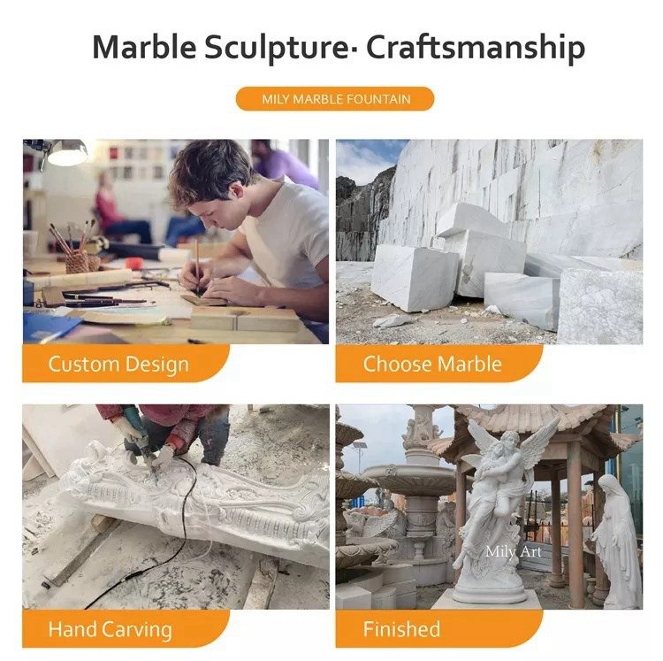 1.3.making of marble angel statues mily sculpture