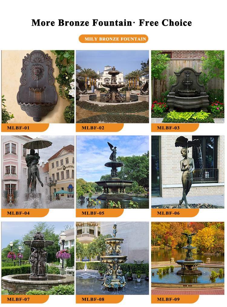 2.1.bronze fountains for sale mily sculpture