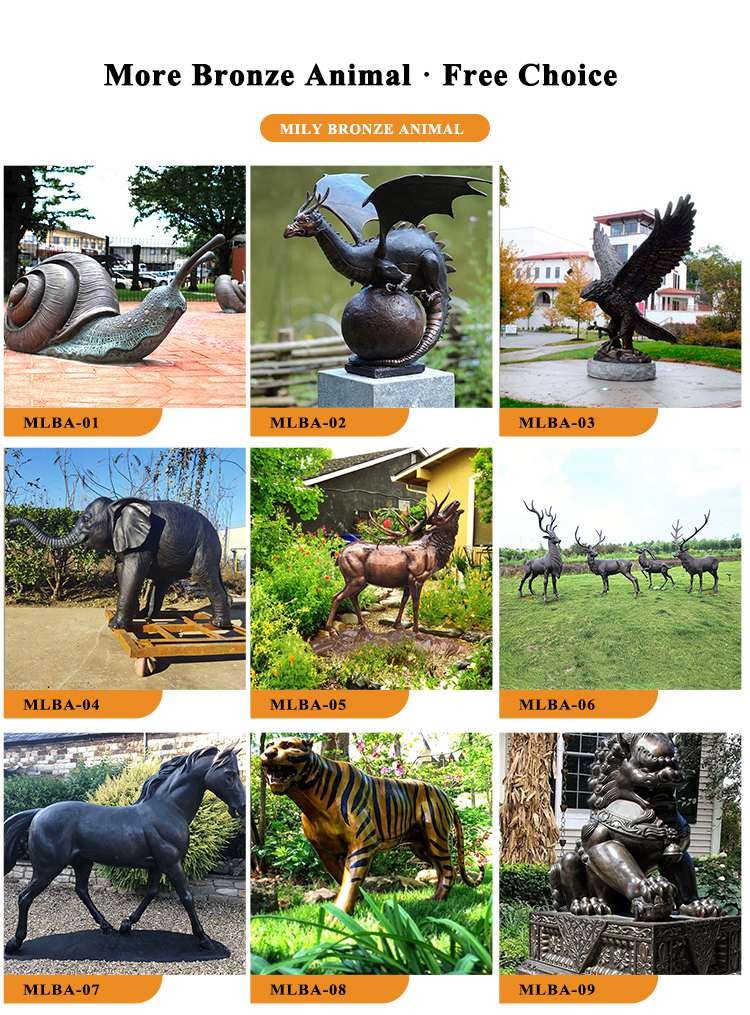 2.2.bronze animal statues mily sculpture