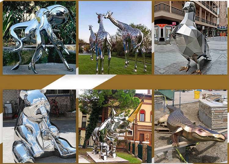 2.2.metal animal sculptures mily sculpture