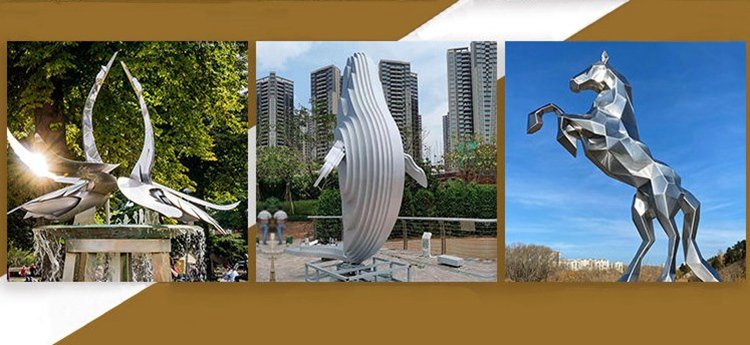 2.3.metal animal sculptures mily sculpture