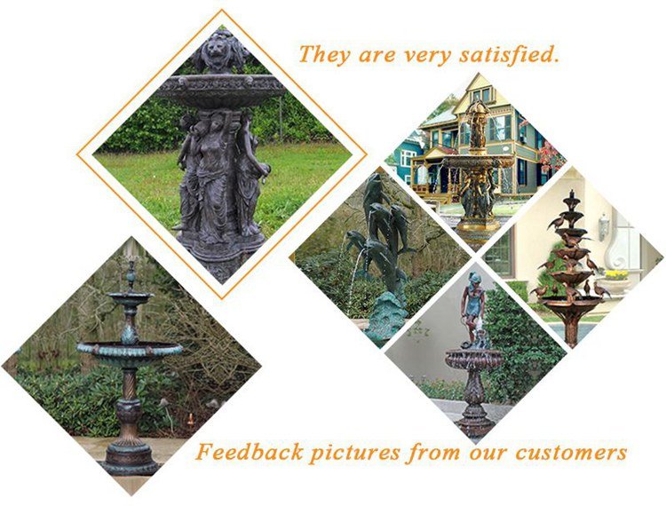 3.1.feedback of bronze fountains for sale mily sculpture