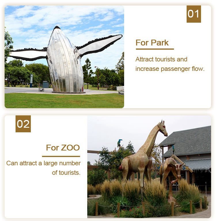 4.1.application sites of metal animal sculptures mily sculpture