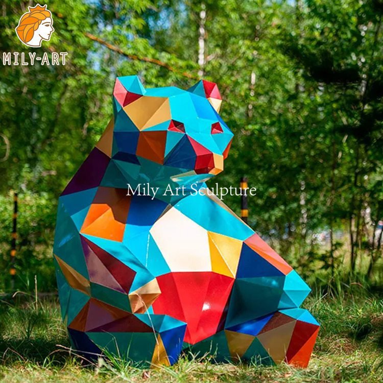 4.geometric animal statue mily sculpture