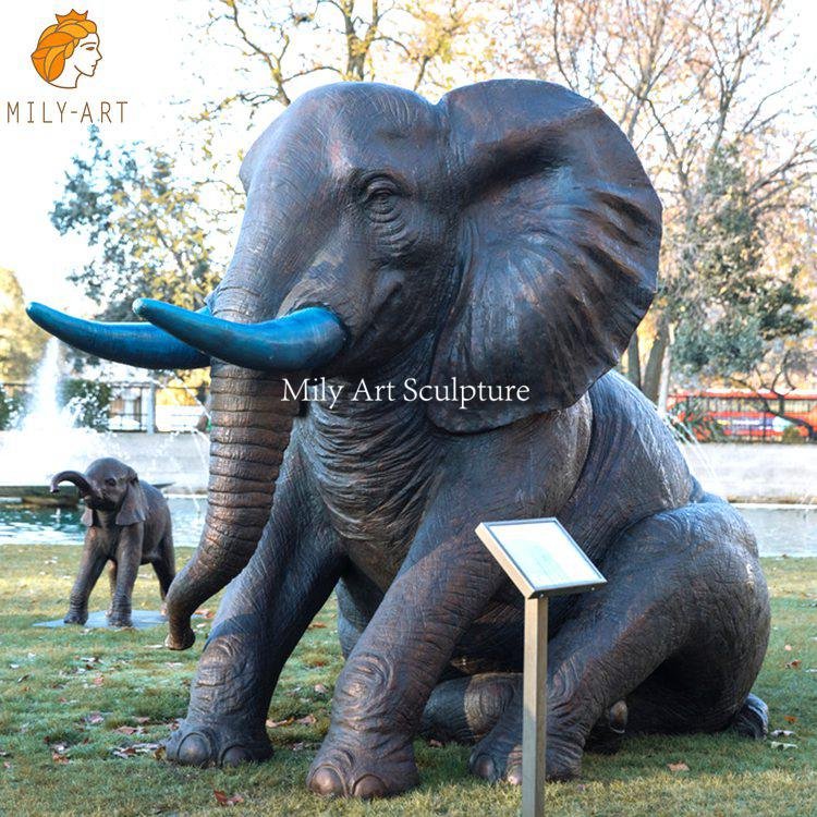 large bronze elephant statues mily sculpture