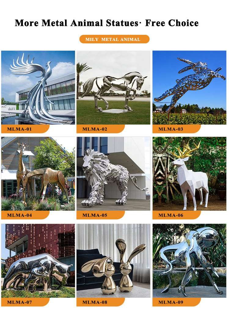 metal animal garden sculptures for sale mily sculpture