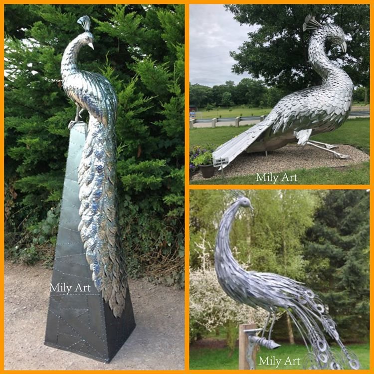 peacock sculpture for garden mily sculpture