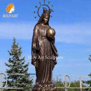 1.bronze virgin mary statue mily sculpture