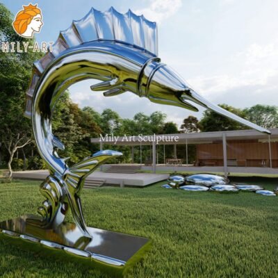 1.marlin fish sculpture mily sculpture