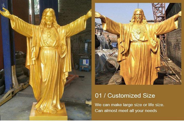 2.1.custom made bronze religious statues mily sculpture