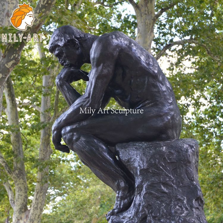 2.bronze thinker statue mily sculpture