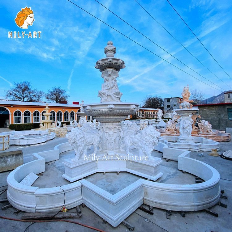 3. marble water fountain for sale mily sculpture