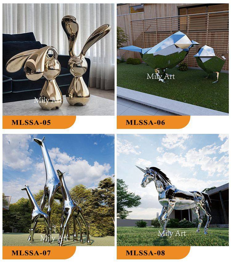3.2.metal animal sculptures mily sculpture