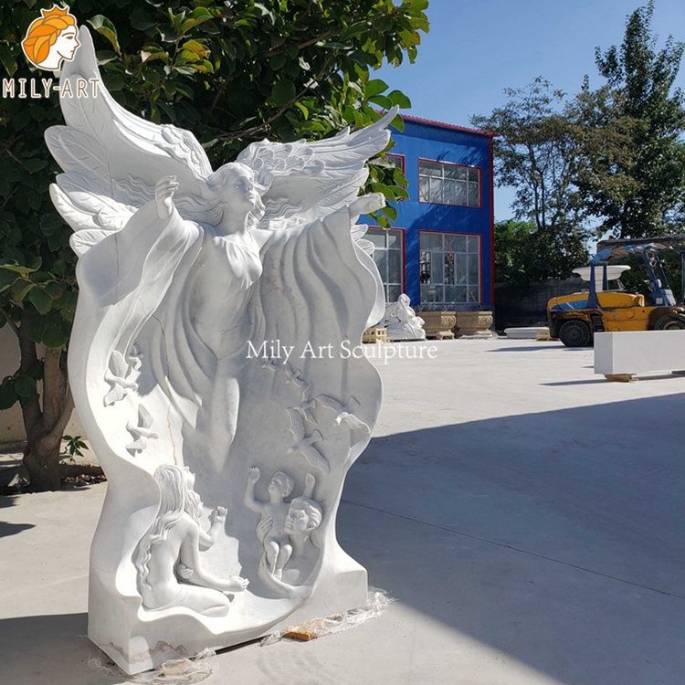 3.flying angel statue mily sculpture