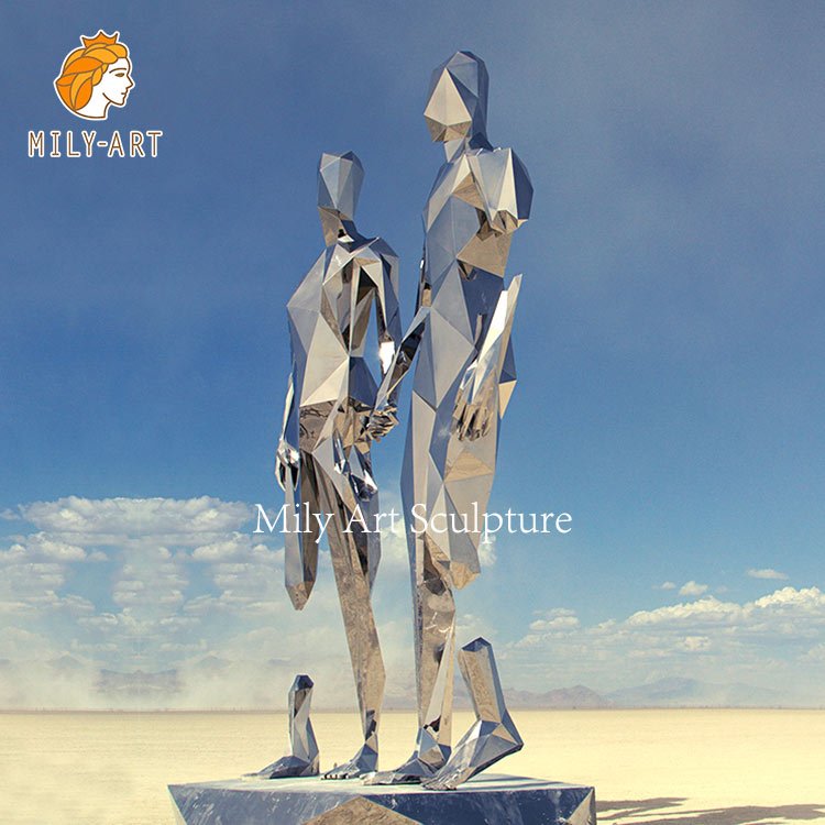 4. metal figure sculpture mily sculpture
