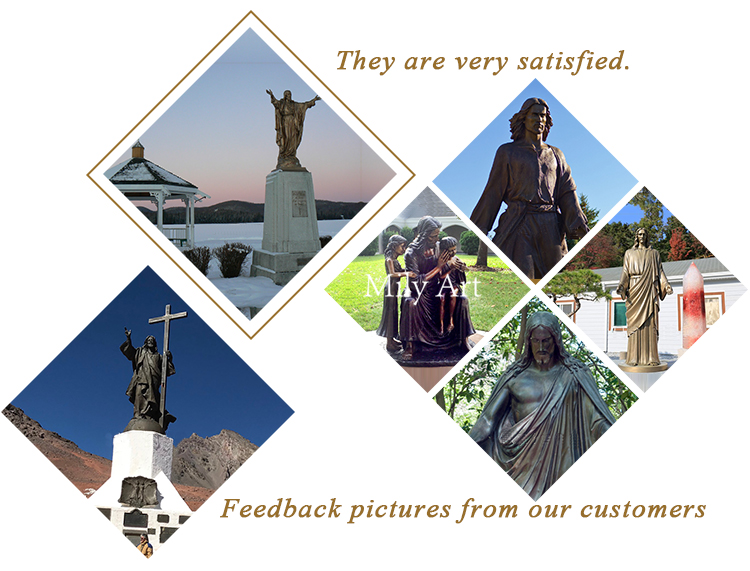 4.1.feedback of bronze religious statues mily sculpture