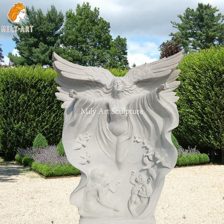 5.flying angel statue mily sculpture