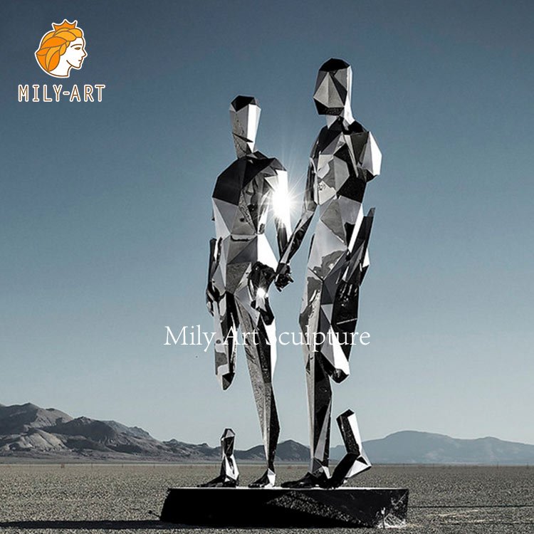 6. stainless steel figure mily sculpture