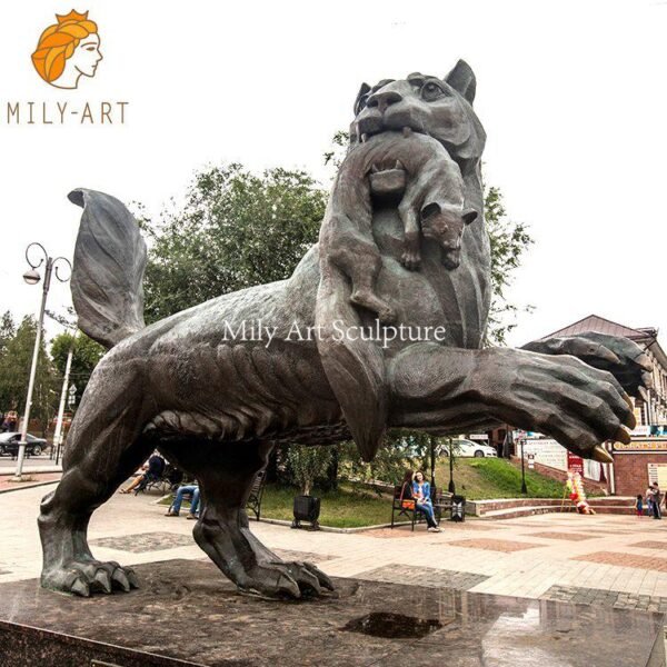 Life Size Bronze Tiger Statue Outdoor Decor for Sale MLBS084 Milystatue