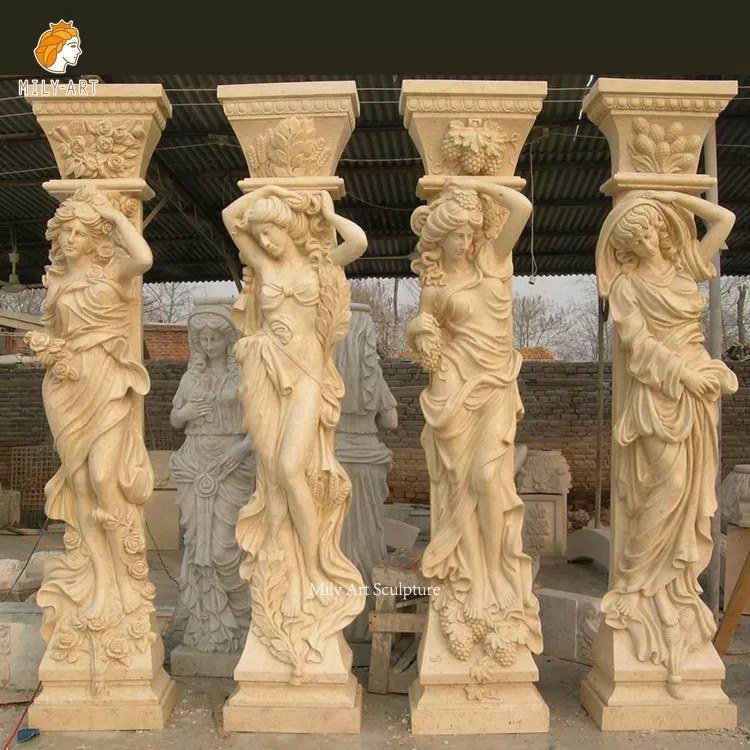 6.marble column designs mily sculpture